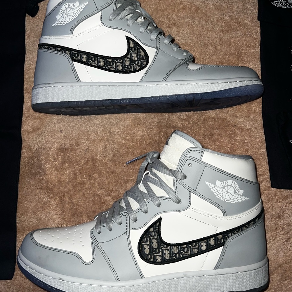 Nike Air Jordan 1 Dior Collaboration Sneakers